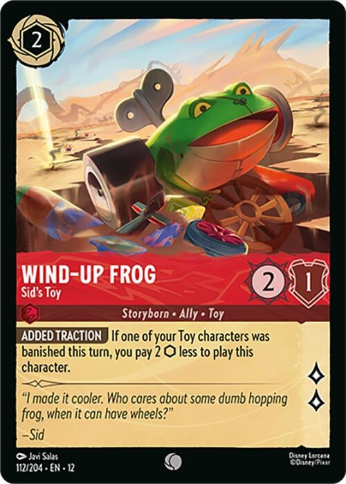 Image for Wind-Up Frog - Sid's Toy (112/204) [Wilds Unknown] (Cold Foil) - Disney Lorcana