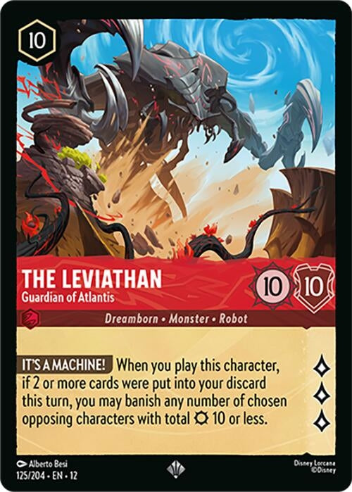Image for The Leviathan - Guardian of Atlantis (125/204) [Wilds Unknown] (Cold Foil) - Disney Lorcana