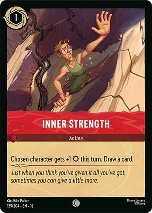 Image for Inner Strength (129/204) [Wilds Unknown] (Cold Foil) - Disney Lorcana