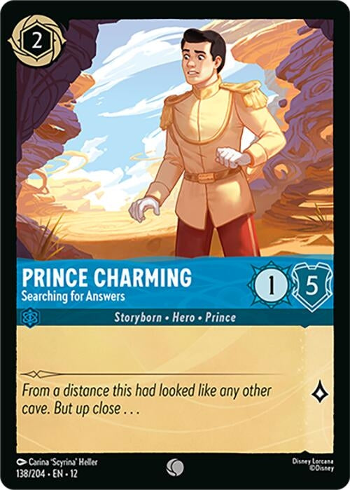 Image for Prince Charming - Searching for Answers (138/204) [Wilds Unknown] - Disney Lorcana