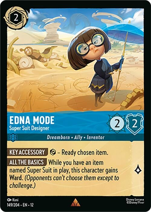 Image for Edna Mode - Super Suit Designer (149/204) [Wilds Unknown] (Cold Foil) - Disney Lorcana
