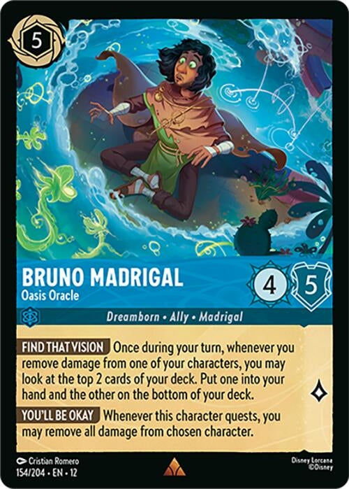 Image for Bruno Madrigal - Oasis Oracle (154/204) [Wilds Unknown] (Cold Foil) - Disney Lorcana