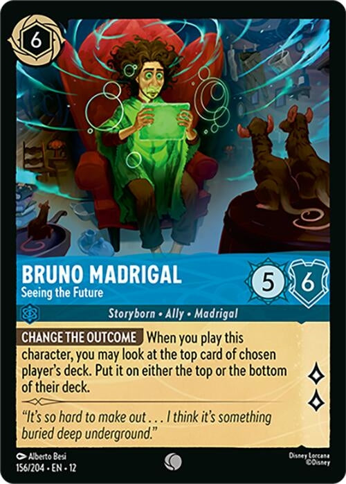 Image for Bruno Madrigal - Seeing the Future (156/204) [Wilds Unknown] - Disney Lorcana