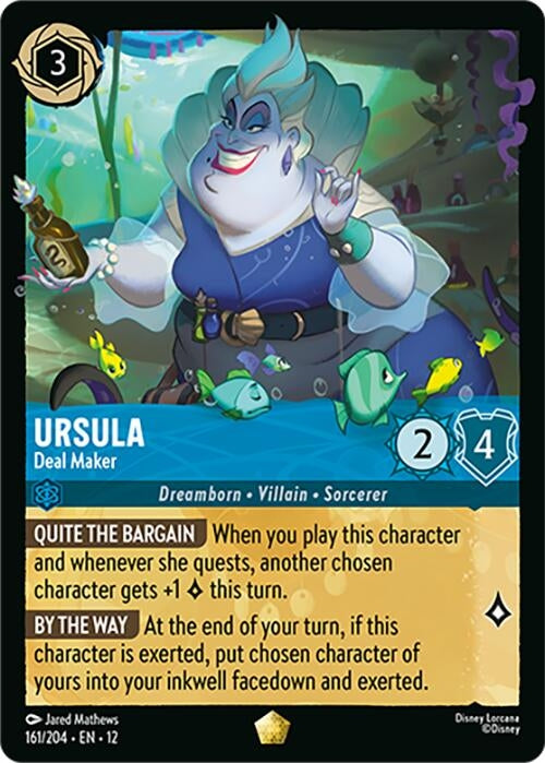 Image for Ursula - Deal Maker (161/204) [Wilds Unknown] (Cold Foil) - Disney Lorcana