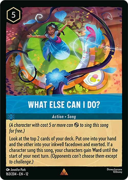 Image for What Else Can I Do? (163/204) [Wilds Unknown] (Cold Foil) - Disney Lorcana