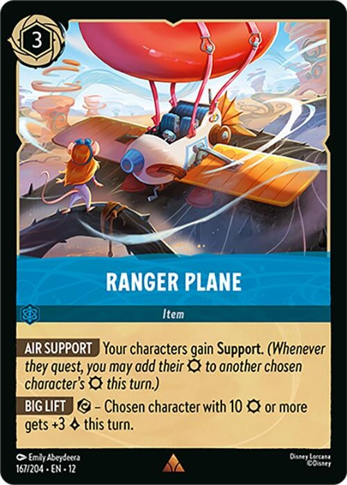 Image for Ranger Plane (167/204) [Wilds Unknown] (Cold Foil) - Disney Lorcana