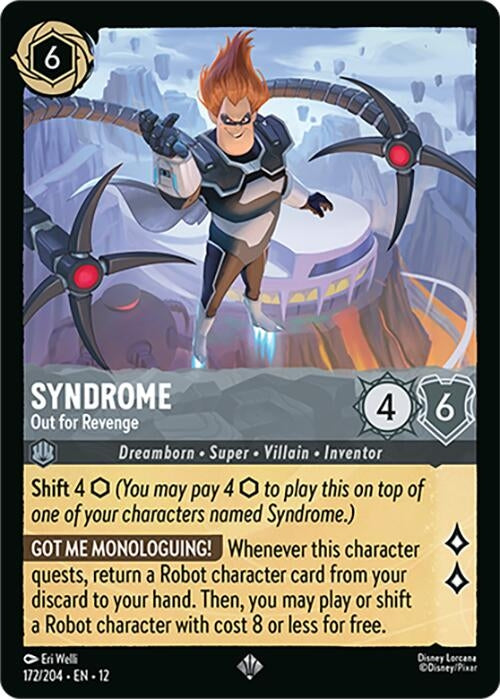 Image for Syndrome - Out for Revenge (172/204) [Wilds Unknown] (Cold Foil) - Disney Lorcana