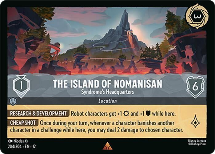 Image for The Island of Nomanisan - Syndrome's Headquarters (204/204) [Wilds Unknown] - Disney Lorcana