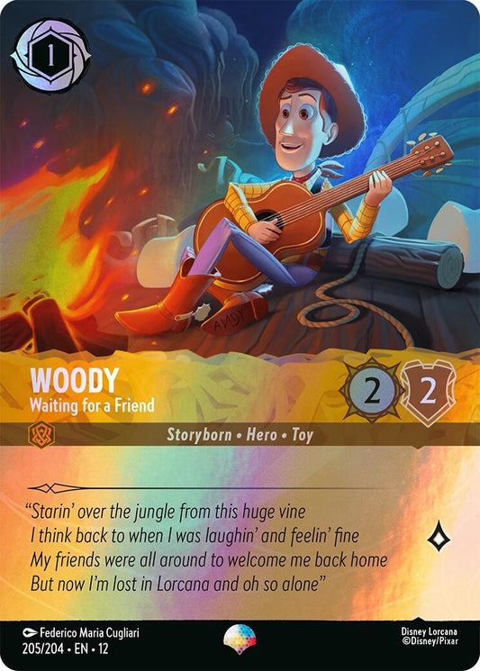 Image for Woody - Waiting for a Friend (Epic) (205/204) [Wilds Unknown] (Holofoil) - Disney Lorcana