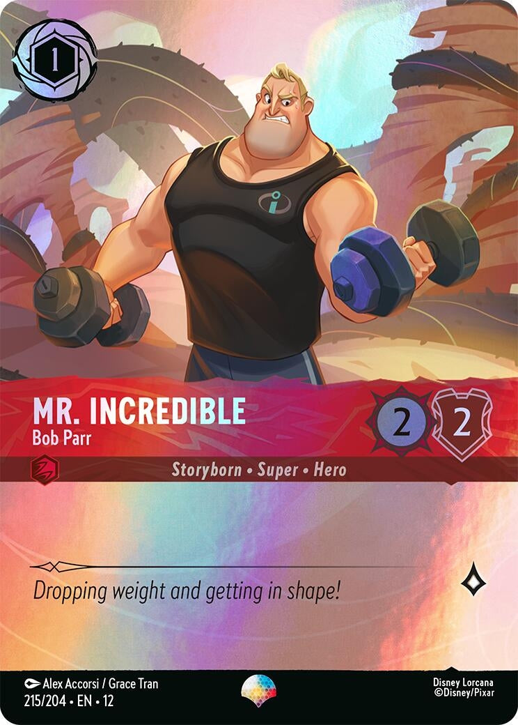Image for Mr. Incredible - Bob Parr (Epic) (215/204) [Wilds Unknown] (Holofoil) - Disney Lorcana
