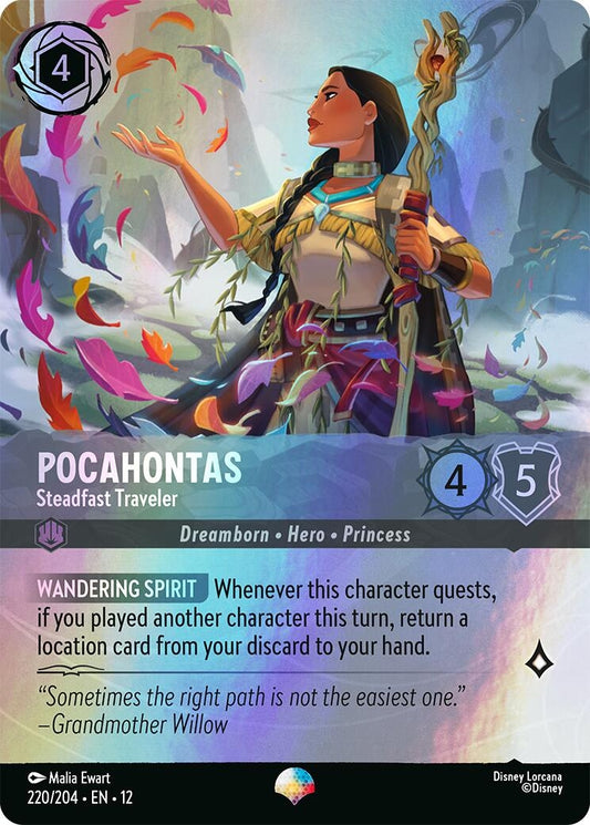 Image for Pocahontas - Steadfast Traveler (Epic) (220/204) [Wilds Unknown] (Holofoil) - Disney Lorcana