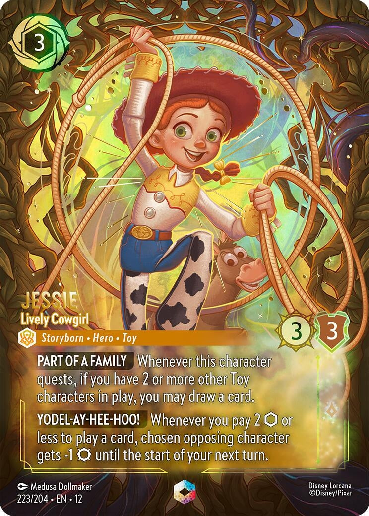 Image for Jessie - Lively Cowgirl (Enchanted) (223/204) [Wilds Unknown] (Holofoil) - Disney Lorcana