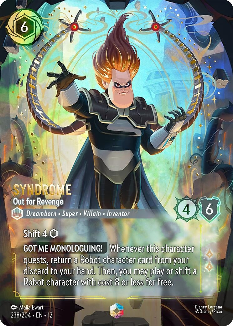 Image for Syndrome - Out for Revenge (Enchanted) (238/204) [Wilds Unknown] (Holofoil) - Disney Lorcana