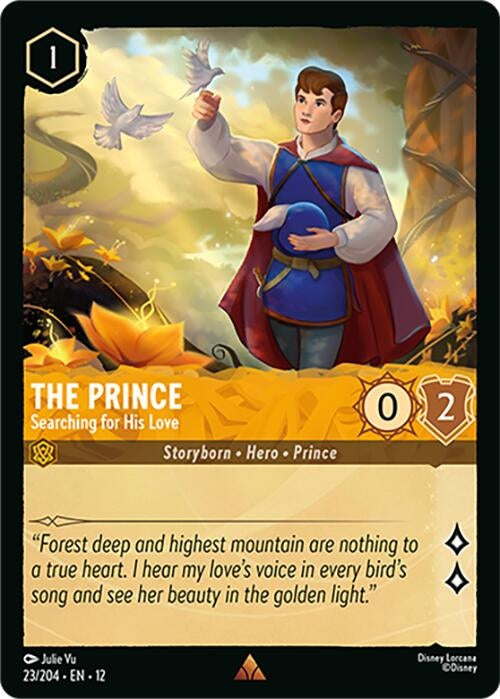 Image for The Prince - Searching for His Love (23/204) [Wilds Unknown] (Cold Foil) - Disney Lorcana