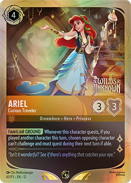 Image for Ariel - Curious Traveler (43) [Disney Lorcana Promo Cards] (Holofoil) - Disney Lorcana