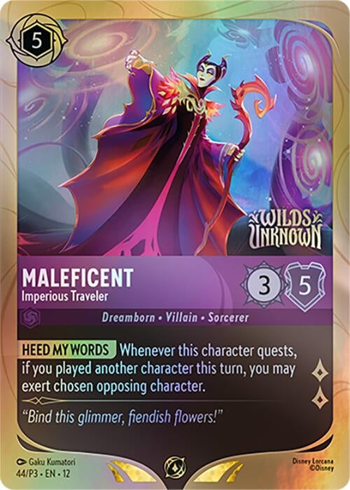 Image for Maleficent - Imperious Traveler (44) [Disney Lorcana Promo Cards] (Holofoil) - Disney Lorcana