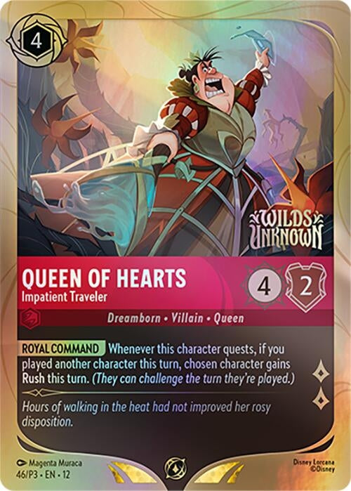 Image for Queen of Hearts - Impatient Traveler (46) [Disney Lorcana Promo Cards] (Holofoil) - Disney Lorcana
