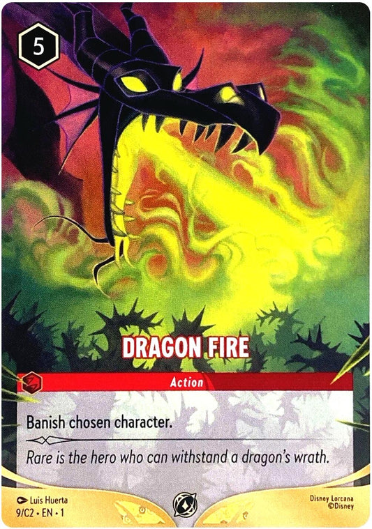 Image for Dragon Fire (9/C2) (1) [Disney Lorcana Promo Cards] - Disney Lorcana