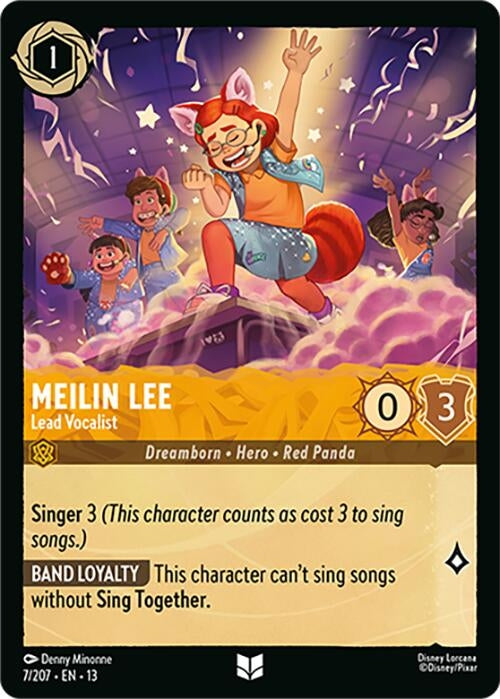 Image for Meilin Lee - Lead Vocalist (7/204) [Attack of the Vine!] (13) - Disney Lorcana