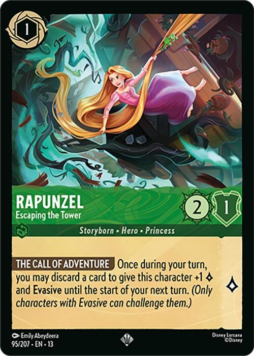 Image for Rapunzel - Escaping the Tower (95/204) [Attack of the Vine!] (13) - Disney Lorcana