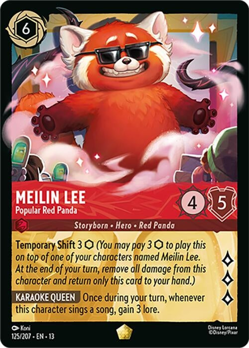 Image for Meilin Lee - Popular Red Panda (125/204) [Attack of the Vine!] (13) - Disney Lorcana