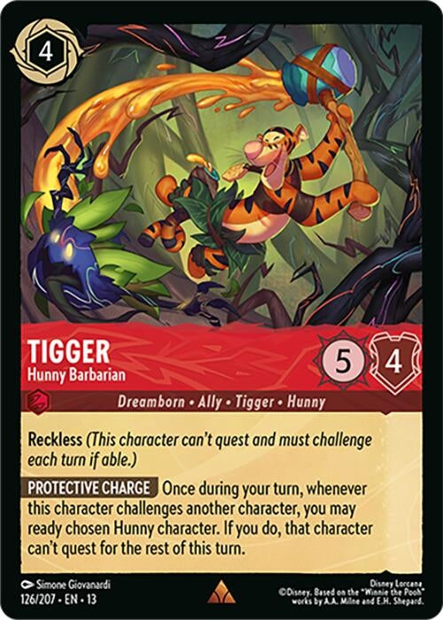 Image for Tigger - Hunny Barbarian (126/204) [Attack of the Vine!] (13) - Disney Lorcana