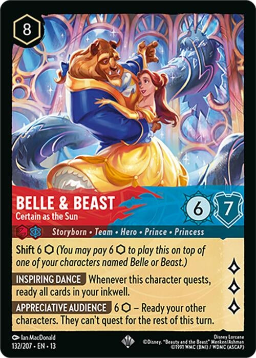 Image for Belle & Beast - Certain as the Sun (132/204) [Attack of the Vine!] (13) - Disney Lorcana