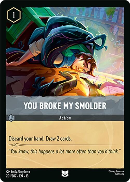 Image for You Broke My Smolder (201/204) [Attack of the Vine!] (Cold Foil) (13) - Disney Lorcana