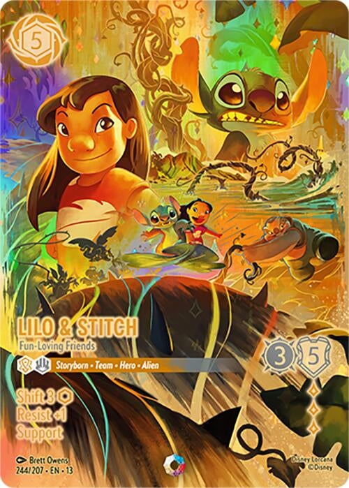 Image for Lilo & Stitch - Fun-Loving Friends (Iconic) (244/204) [Attack of the Vine!] (Holofoil) (13) - Disney Lorcana