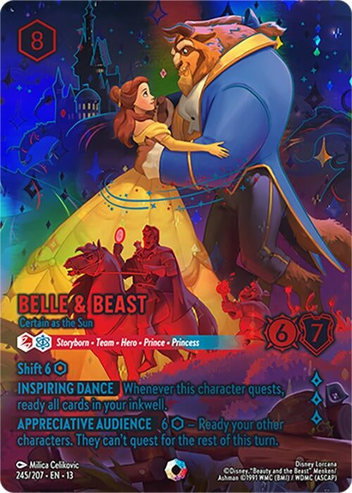 Image for Belle & Beast - Certain as the Sun (Iconic) (245/204) [Attack of the Vine!] (Holofoil) (13) - Disney Lorcana