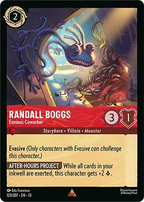 Image for Randall Boggs - Envious Coworker (123/204) [Attack of the Vine!] (13) - Disney Lorcana