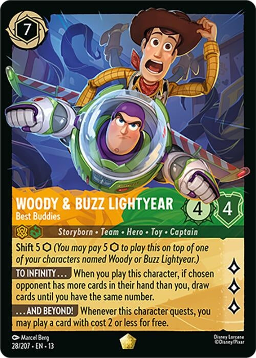 Image for Woody & Buzz Lightyear - Best Buddies (28/204) [Attack of the Vine!] (13) - Disney Lorcana
