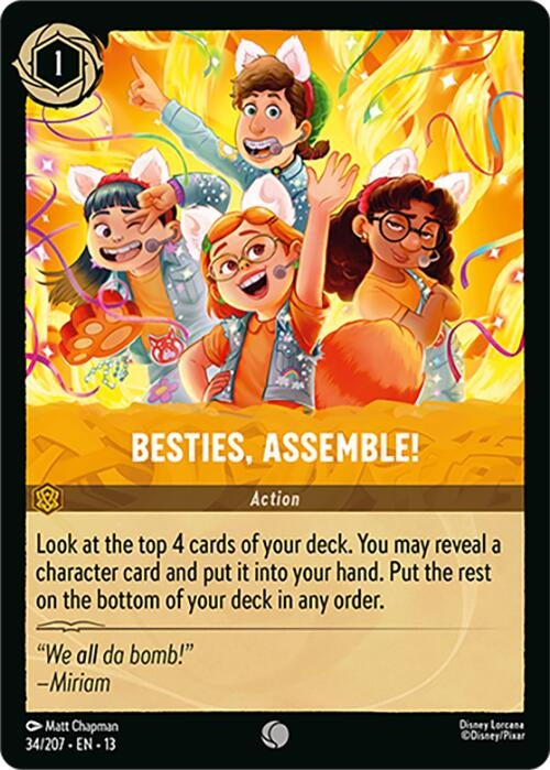 Image for Besties, Assemble! (34/204) [Attack of the Vine!] (Cold Foil) (13) - Disney Lorcana