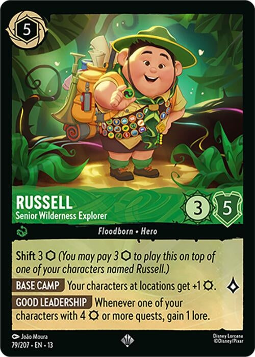 Image for Russell - Senior Wilderness Explorer (79/204) [Attack of the Vine!] (Cold Foil) (13) - Disney Lorcana