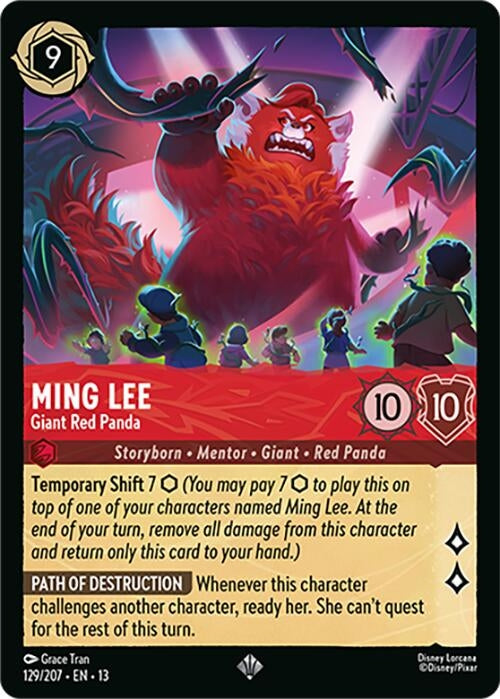 Image for Ming Lee - Giant Red Panda (129/204) [Attack of the Vine!] (Cold Foil) (13) - Disney Lorcana