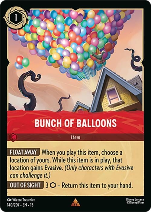 Image for Bunch of Balloons (140/204) [Attack of the Vine!] (Cold Foil) (13) - Disney Lorcana