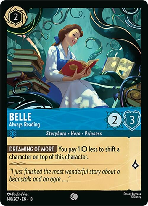 Image for Belle - Always Reading (148/204) [Attack of the Vine!] (Cold Foil) (13) - Disney Lorcana
