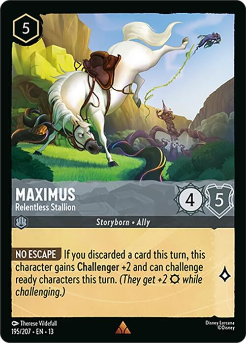Image for Maximus - Relentless Stallion (195/204) [Attack of the Vine!] (13) - Disney Lorcana