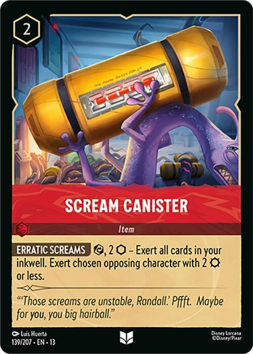 Image for Scream Canister (139/204) [Attack of the Vine!] (Cold Foil) (13) - Disney Lorcana