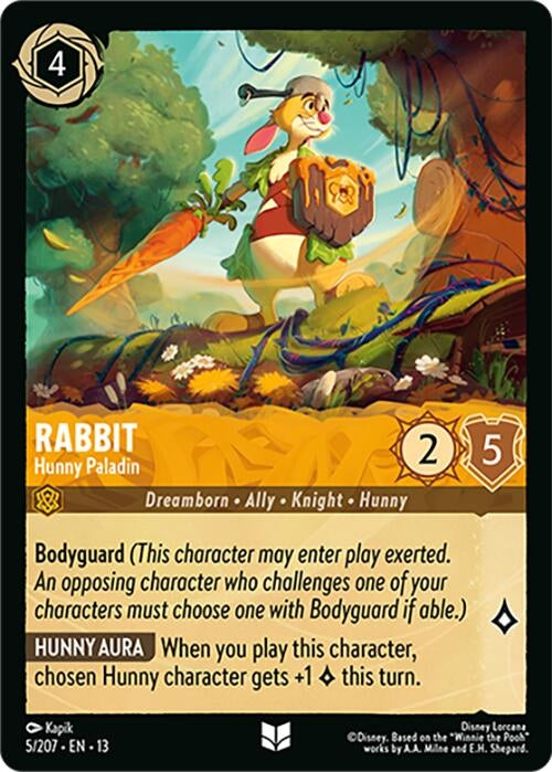 Image for Rabbit - Hunny Paladin (5/204) [Attack of the Vine!] (Cold Foil) (13) - Disney Lorcana