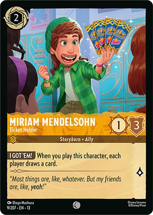 Image for Miriam Mendelsohn - Ticket Holder (9/204) [Attack of the Vine!] (13) - Disney Lorcana