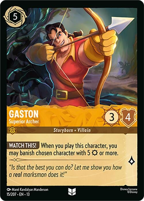 Image for Gaston - Superior Archer (15/204) [Attack of the Vine!] (13) - Disney Lorcana
