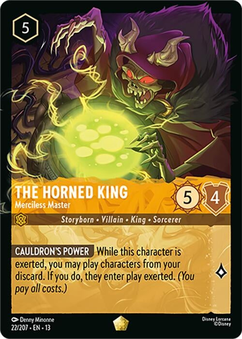 Image for The Horned King - Merciless Master (22/204) [Attack of the Vine!] (13) - Disney Lorcana