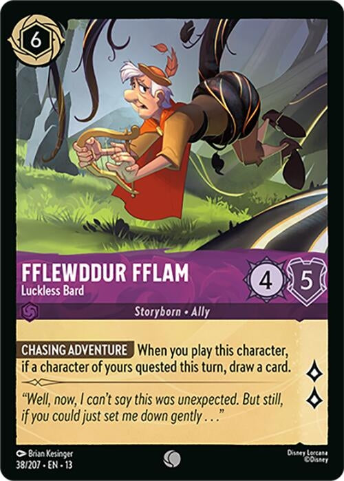 Image for Fflewddur Fflam - Luckless Bard (38/204) [Attack of the Vine!] (13) - Disney Lorcana