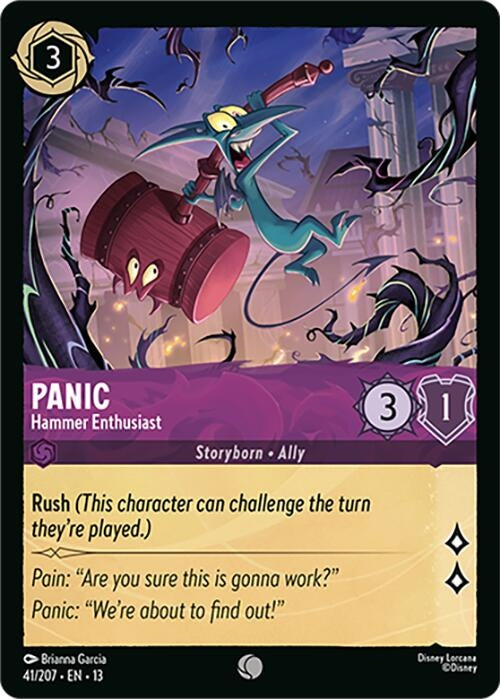 Image for Panic - Hammer Enthusiast (41/204) [Attack of the Vine!] (13) - Disney Lorcana