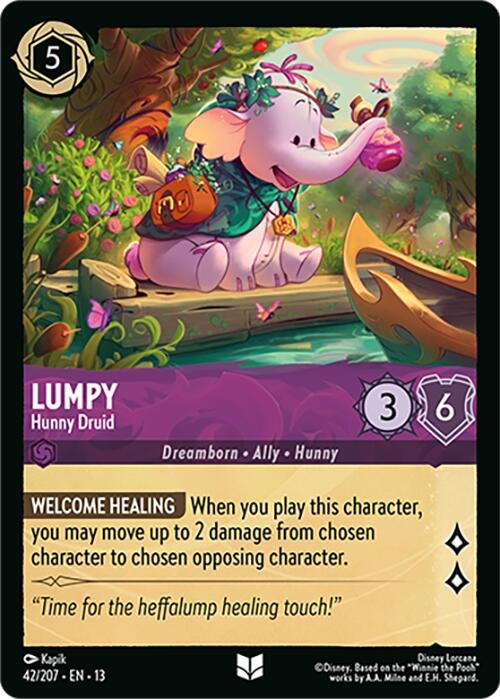 Image for Lumpy - Hunny Druid (42/204) [Attack of the Vine!] (13) - Disney Lorcana