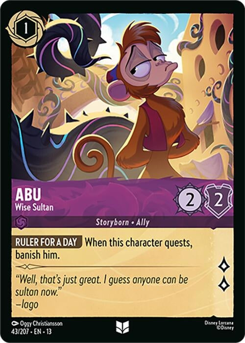 Image for Abu - Wise Sultan (43/204) [Attack of the Vine!] (13) - Disney Lorcana