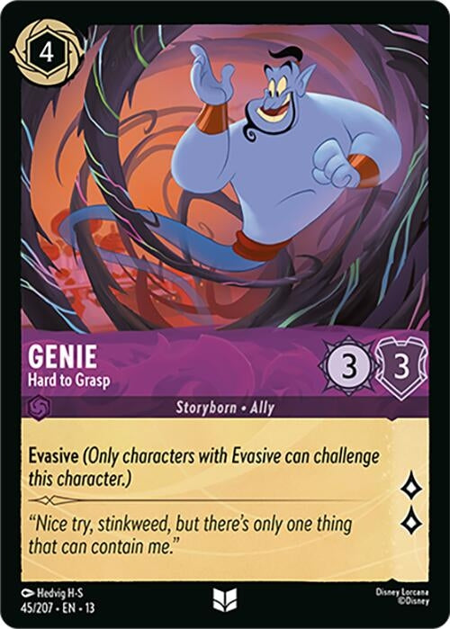 Image for Genie - Hard to Grasp (45/204) [Attack of the Vine!] (13) - Disney Lorcana
