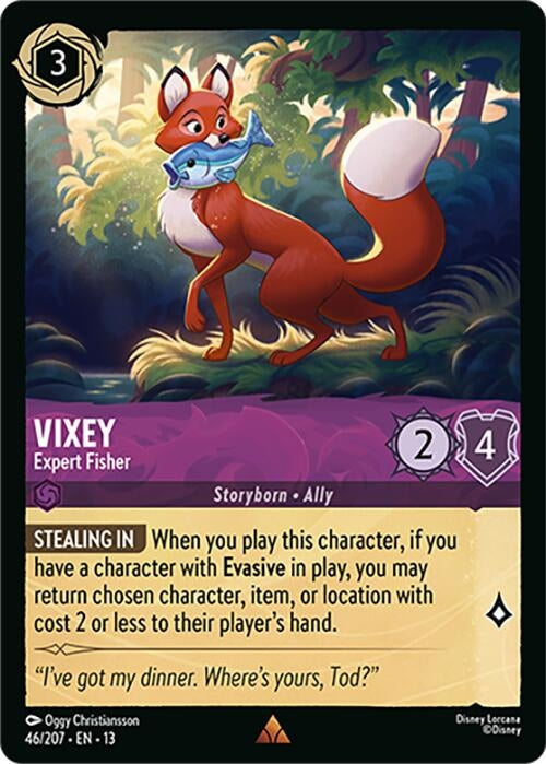 Image for Vixey - Expert Fisher (46/204) [Attack of the Vine!] (13) - Disney Lorcana