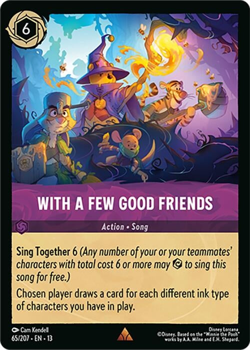 Image for With a Few Good Friends (65/204) [Attack of the Vine!] (Cold Foil) (13) - Disney Lorcana